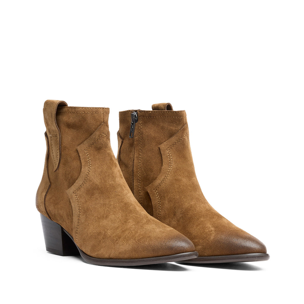 FLARE Suede Velours Chestnut