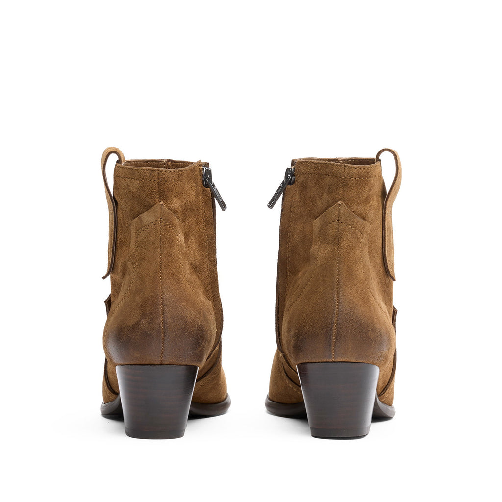 FLARE Suede Velours Chestnut