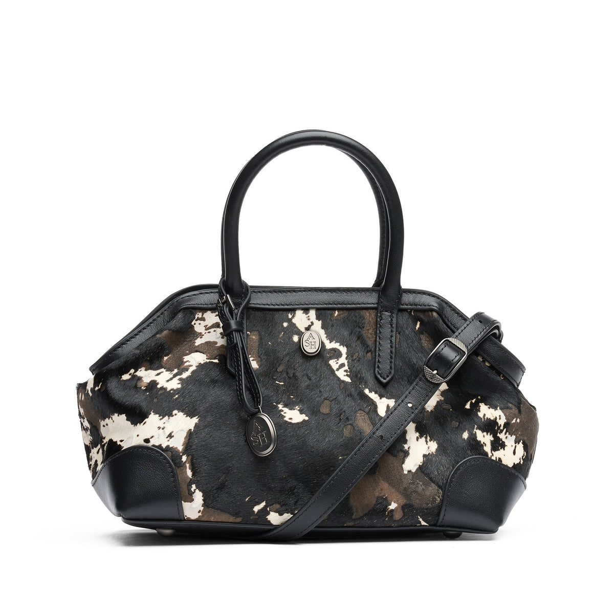 JOSEPHINE Pony Cow Edgy+Leather Black