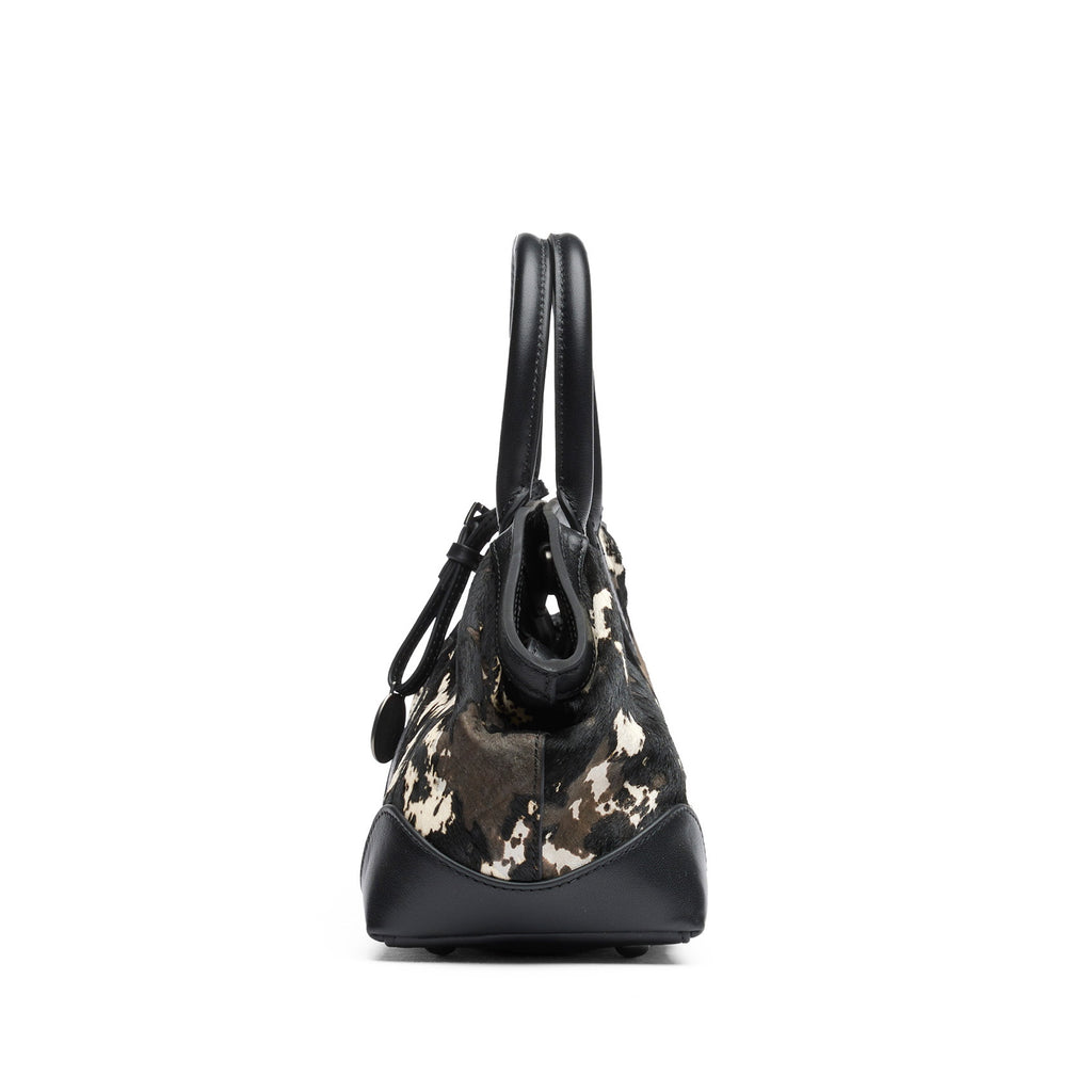 JOSEPHINE Pony Cow Edgy+Leather Black