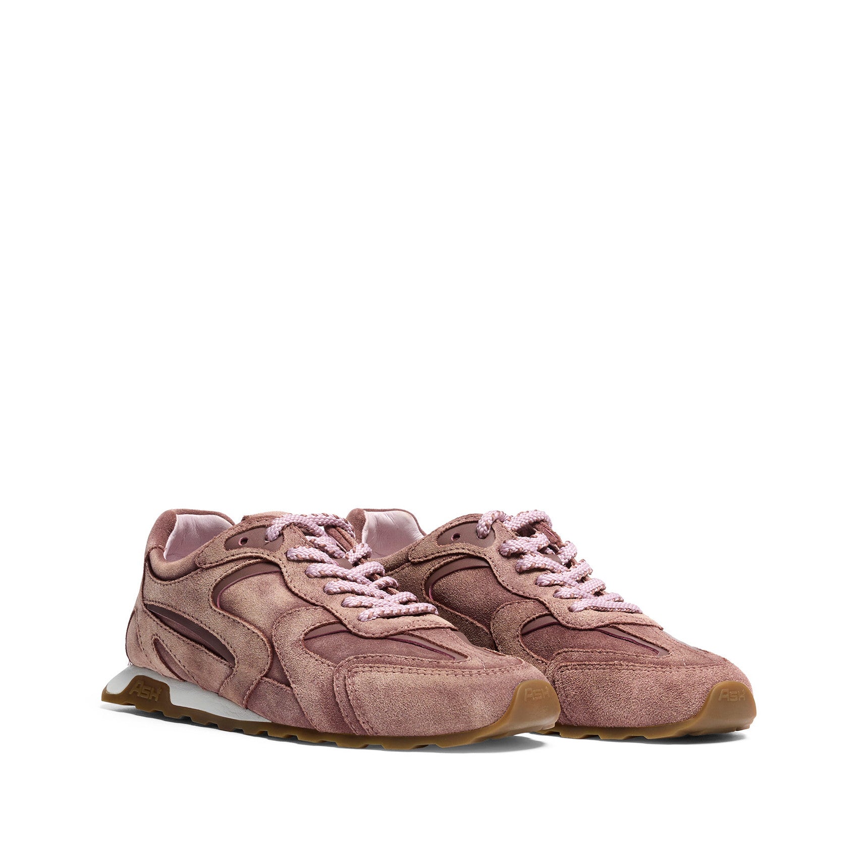 KASAR Calf Suede Rose Brown