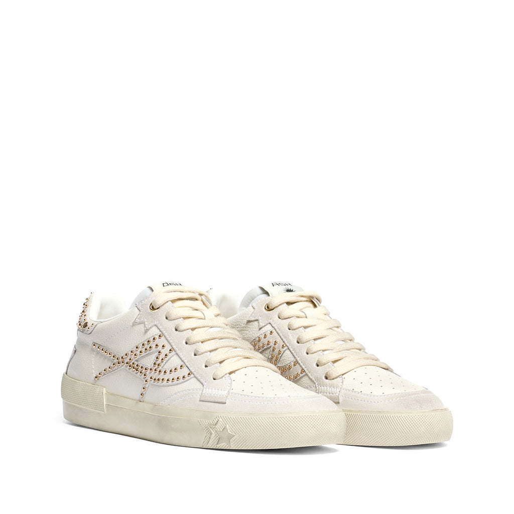 MOONLIGHT STUDS Calf Suede Off White