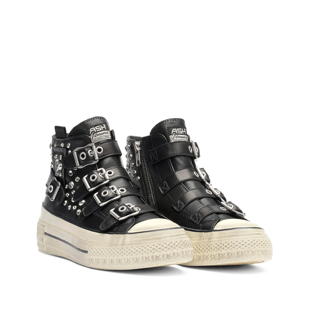 RAINBOW STUDS Nappa Wax S Black
