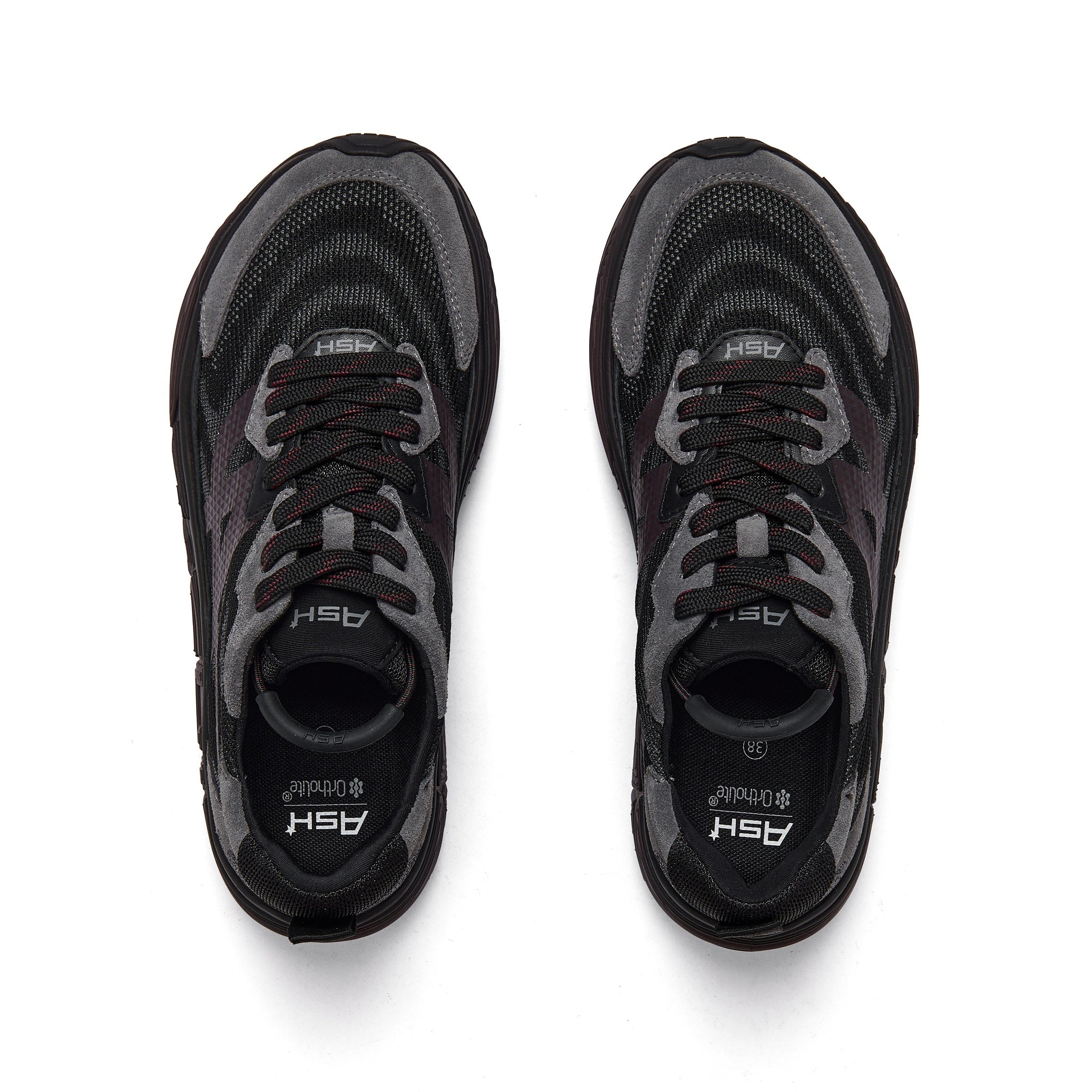 EAGLE Calf Suede Fog/Black/Sangria - Ash Spain Official - FW25-S-152281-002