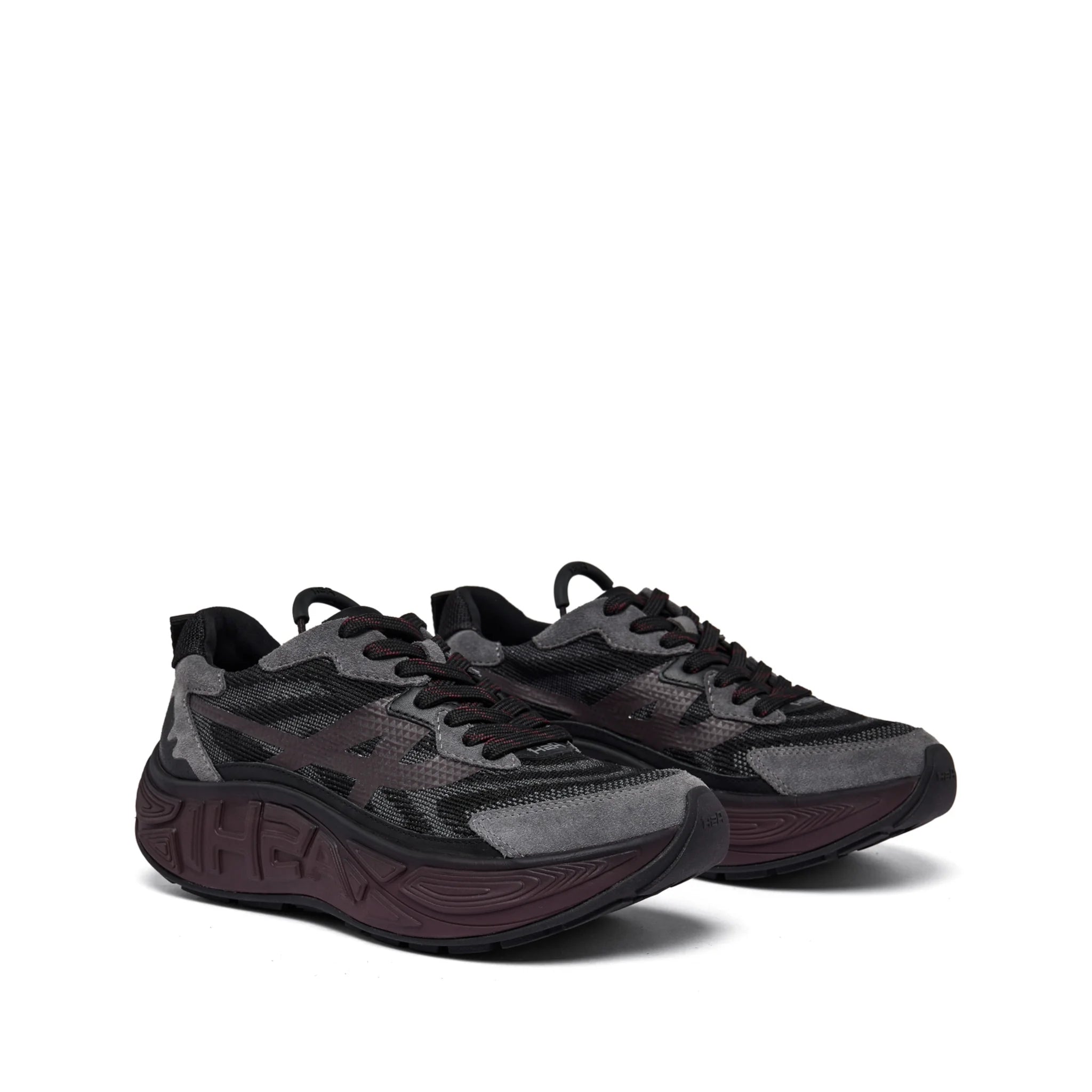 EAGLE Calf Suede Fog/Black/Sangria - Ash Spain Official - FW25-S-152281-002