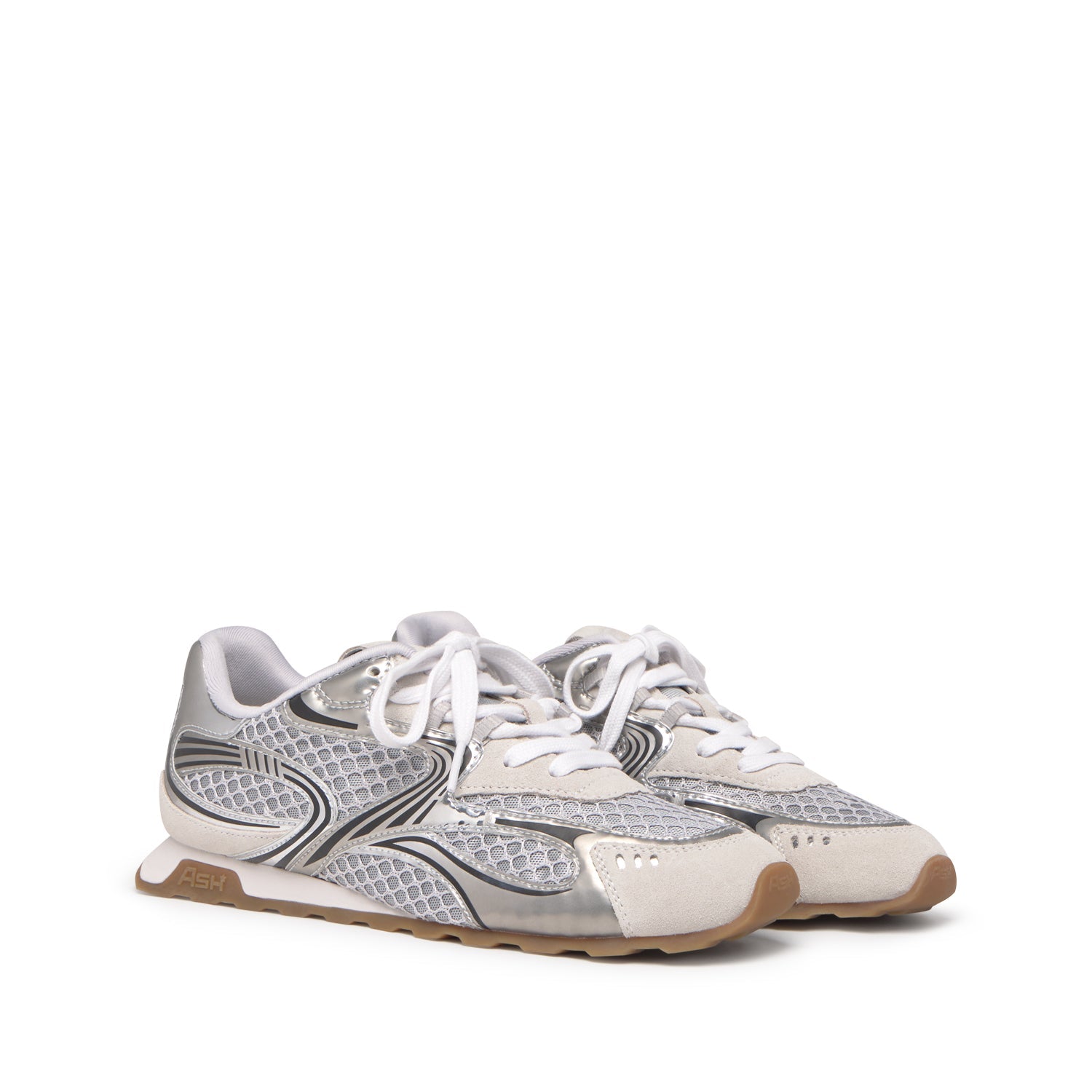 KABUKI Calf Suede Pearl/Silver/Silver - ASH Spain - SS25-S-151144-001
