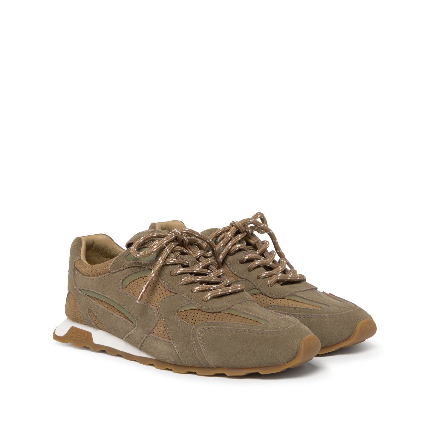 KASAR Calf Suede Mud/Tabacco - ASH Spain - FW25-S-151812-004