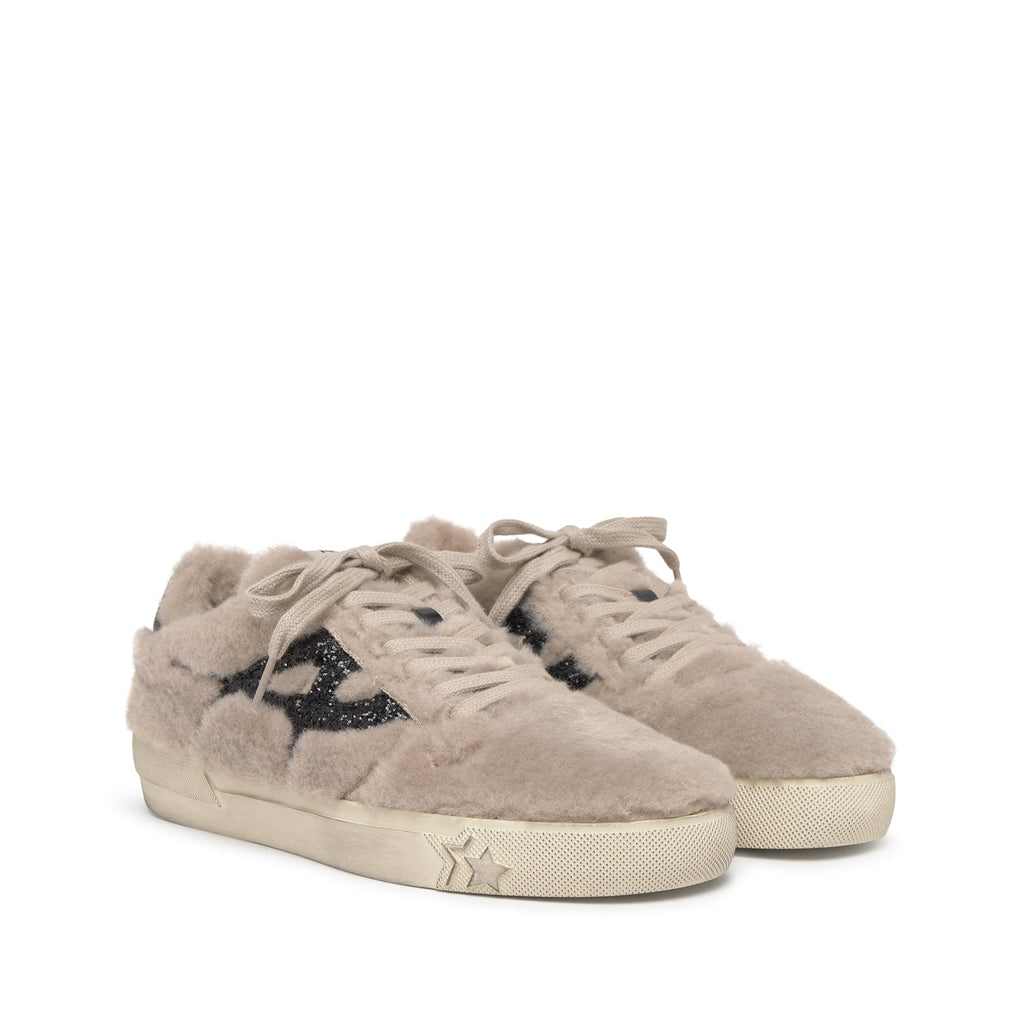 MALIBU FUR Fake Fur Bone/Black - ASH Spain - FW25-S-139354-002