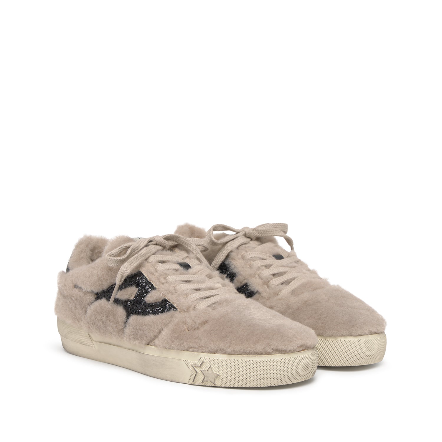 MALIBU FUR Fake Fur Bone/Black - ASH Spain - FW25-S-139354-002