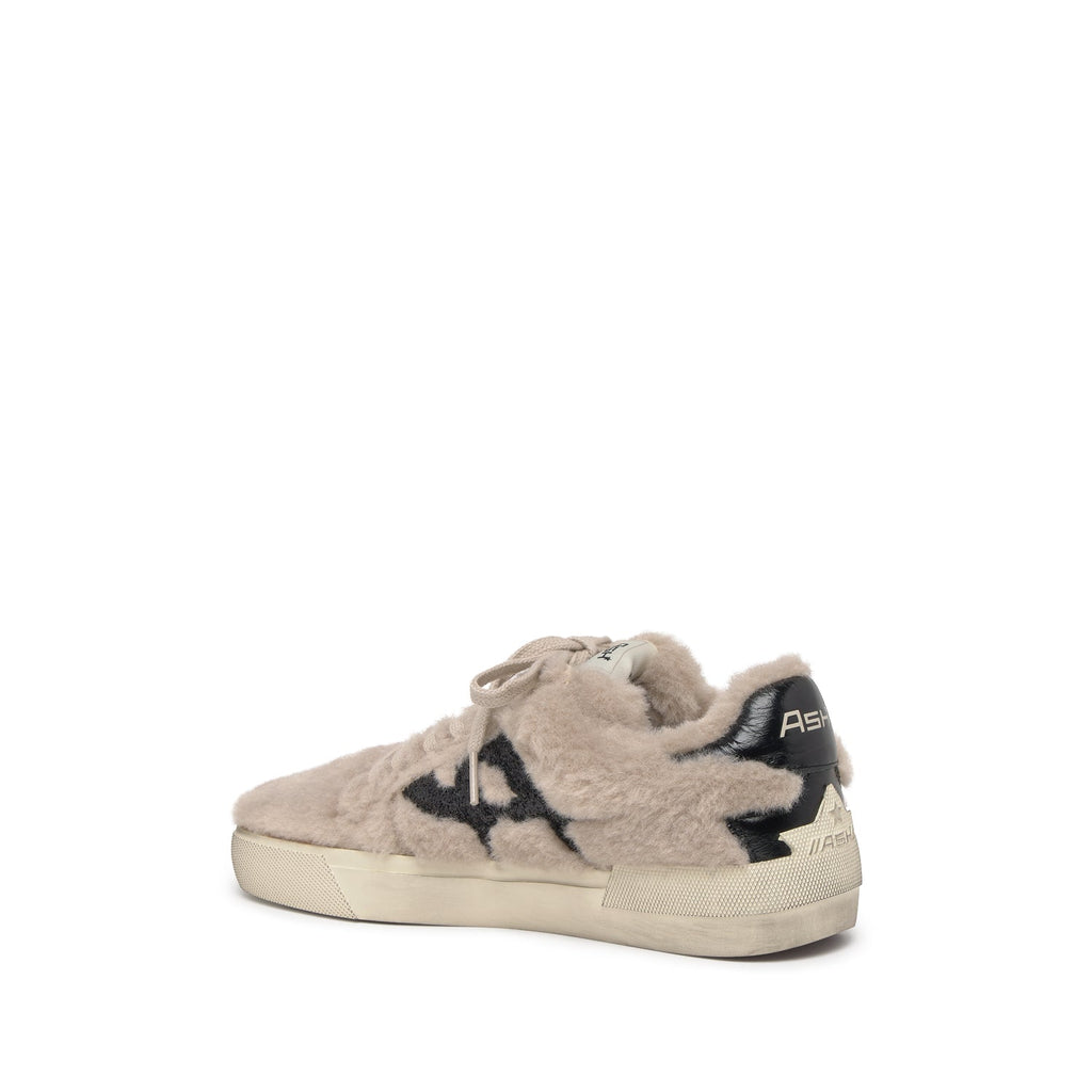 MALIBU FUR Fake Fur Bone/Black - ASH Spain - FW25-S-139354-002