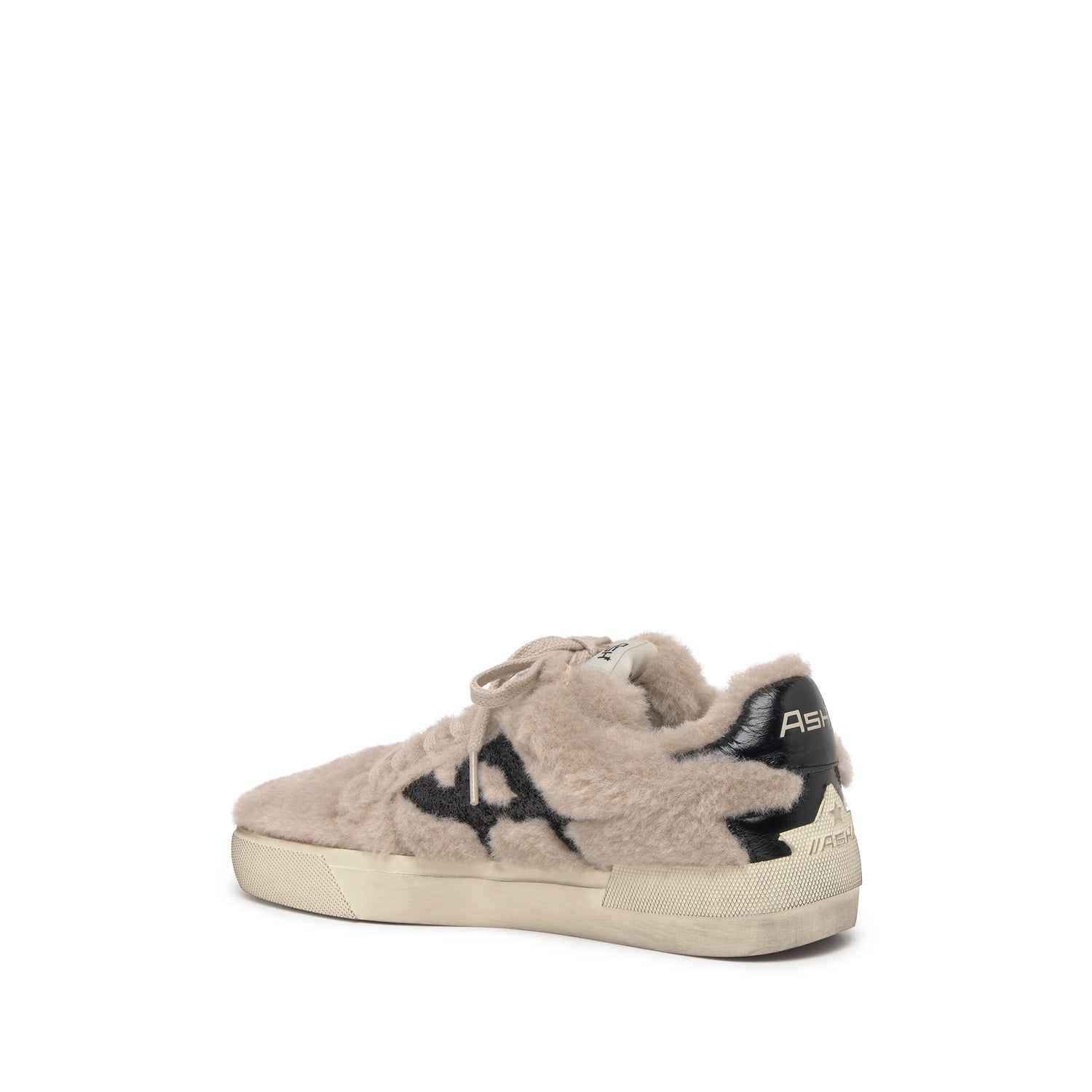 MALIBU FUR Fake Fur Bone/Black - ASH Spain - FW25-S-139354-002