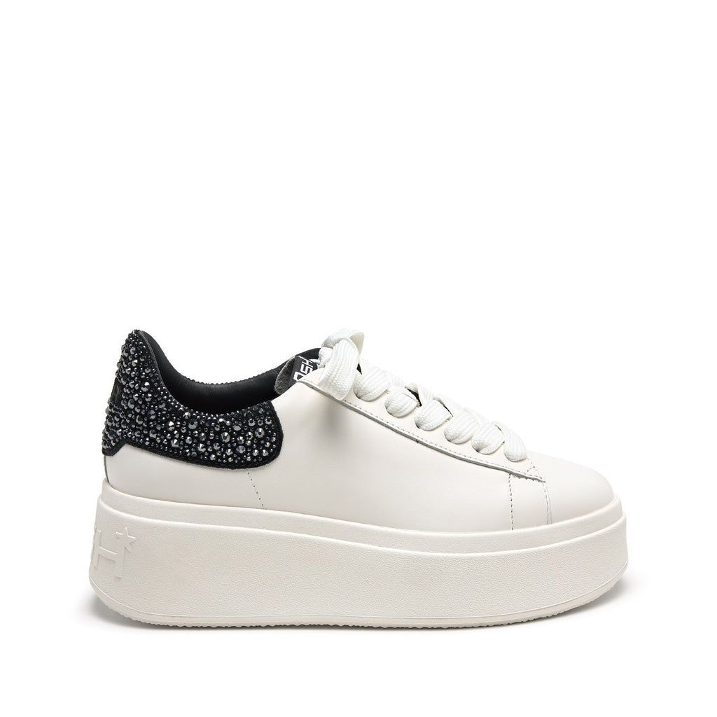 MOBY STRASS Nappa Calf White/Black - ASH Spain - FW24-S-139336-004