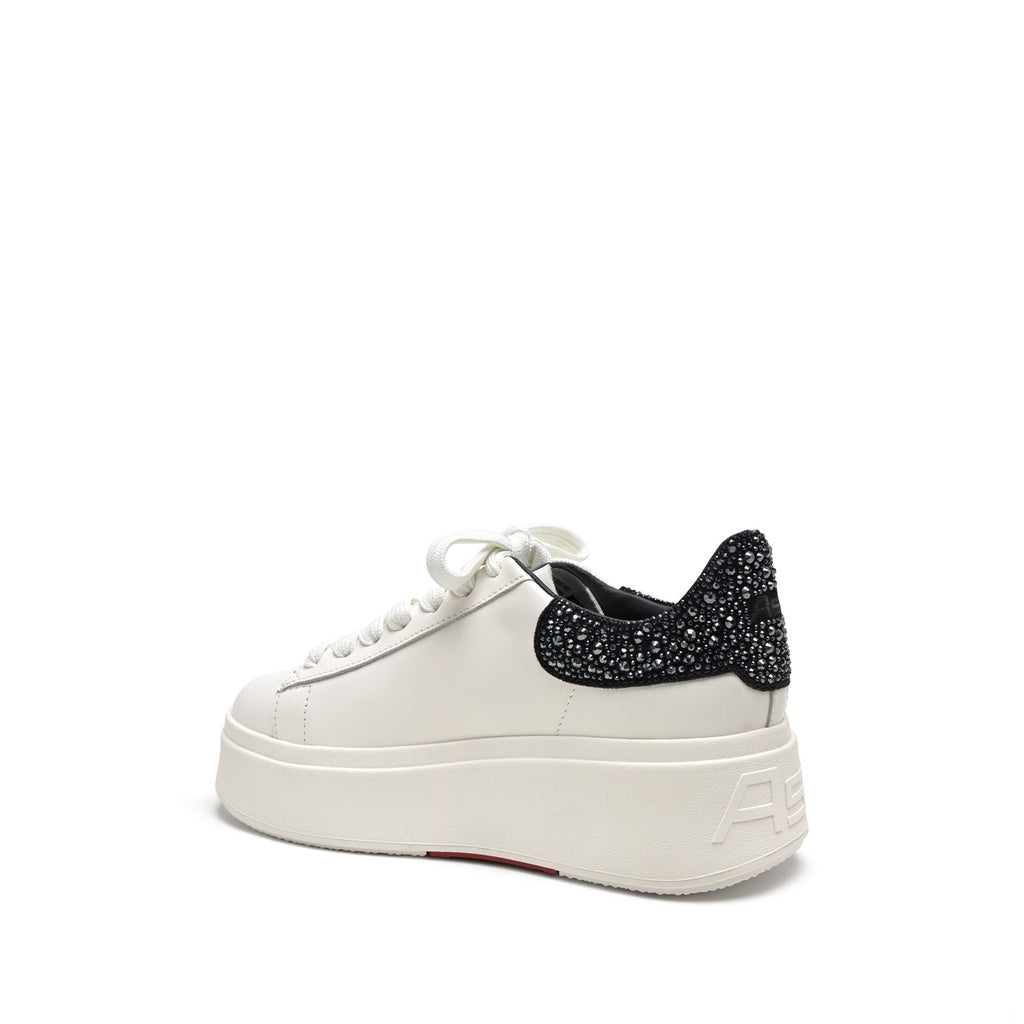 MOBY STRASS Nappa Calf White/Black - ASH Spain - FW24-S-139336-004