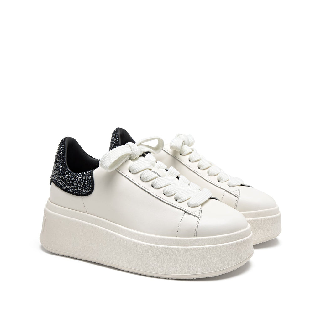 MOBY STRASS Nappa Calf White/Black - ASH Spain - FW24-S-139336-004